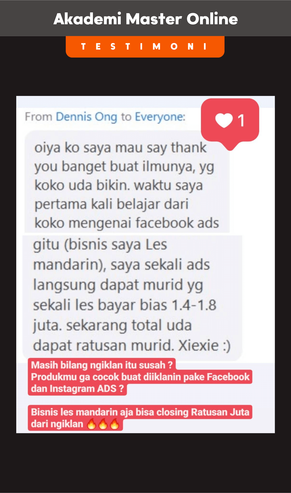 Testimoni Member MOC A 33